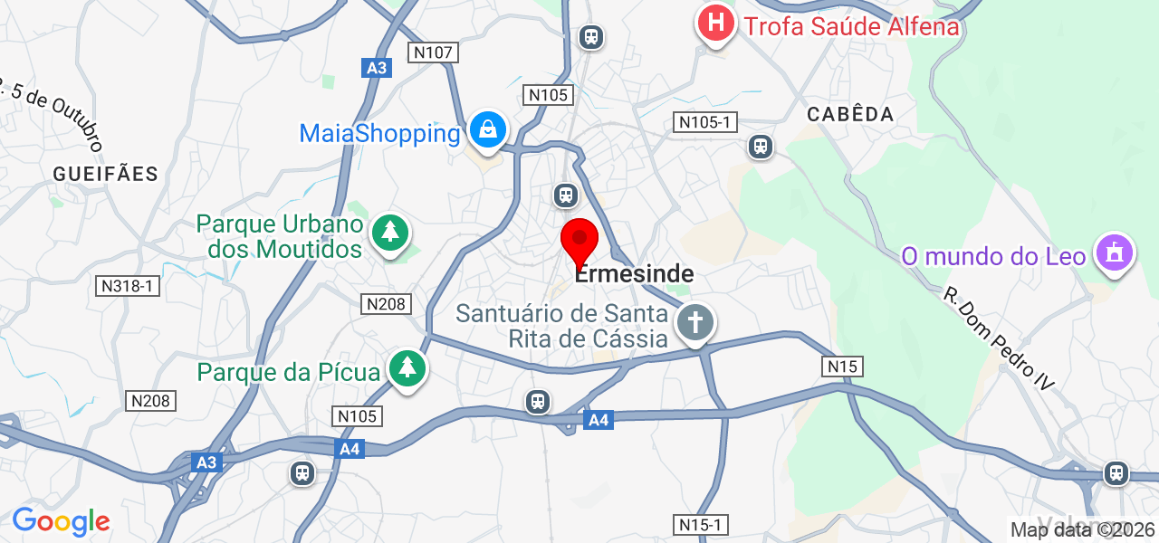Pedro Ascensão - Porto - Valongo - Mapa
