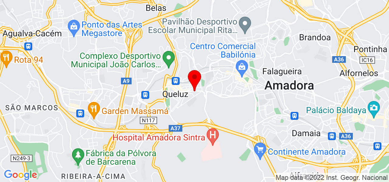 Clésia Eugénio - Lisboa - Sintra - Mapa