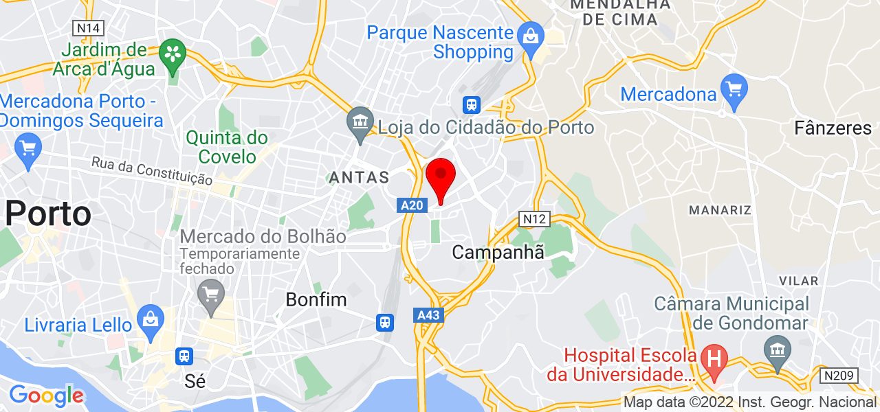 Paula Abelha - Porto - Porto - Mapa
