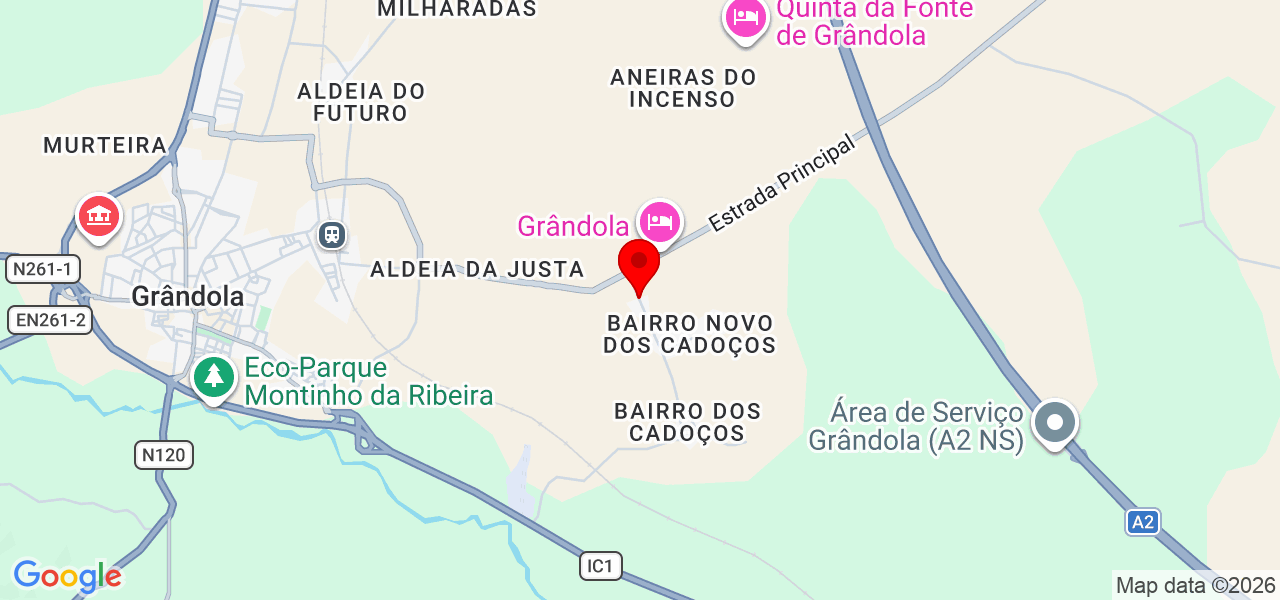 Fábio Santana - Setúbal - Grândola - Mapa