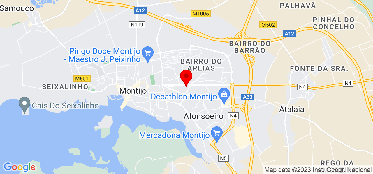 Mariia - Setúbal - Montijo - Mapa