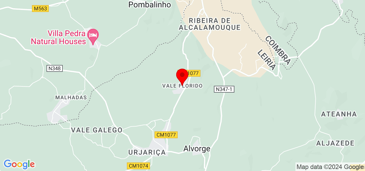 Isa Teixeira - Leiria - Ansião - Map