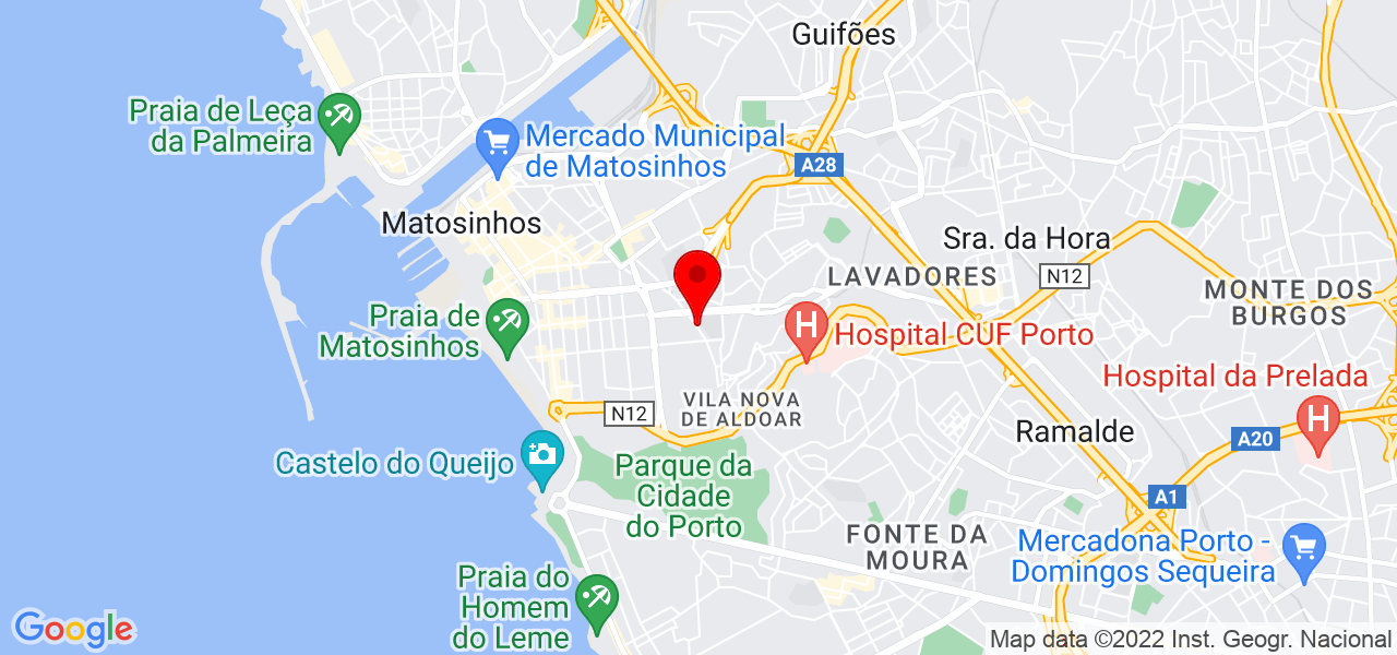 Tha On&ccedil;a - Porto - Matosinhos - Mapa