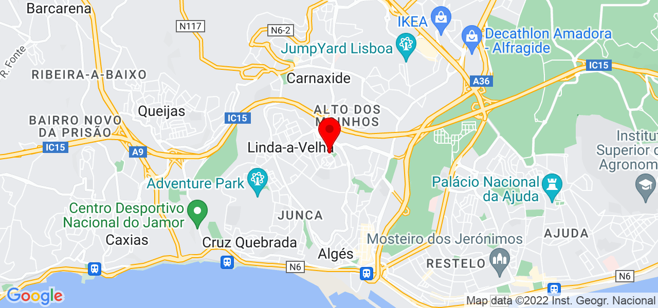 Mikael Martins - Lisboa - Oeiras - Mapa