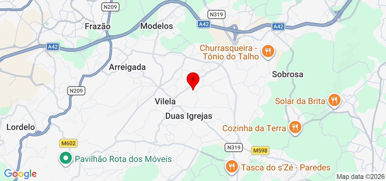 Limpeza de Ramos - Porto - Paredes - Mapa