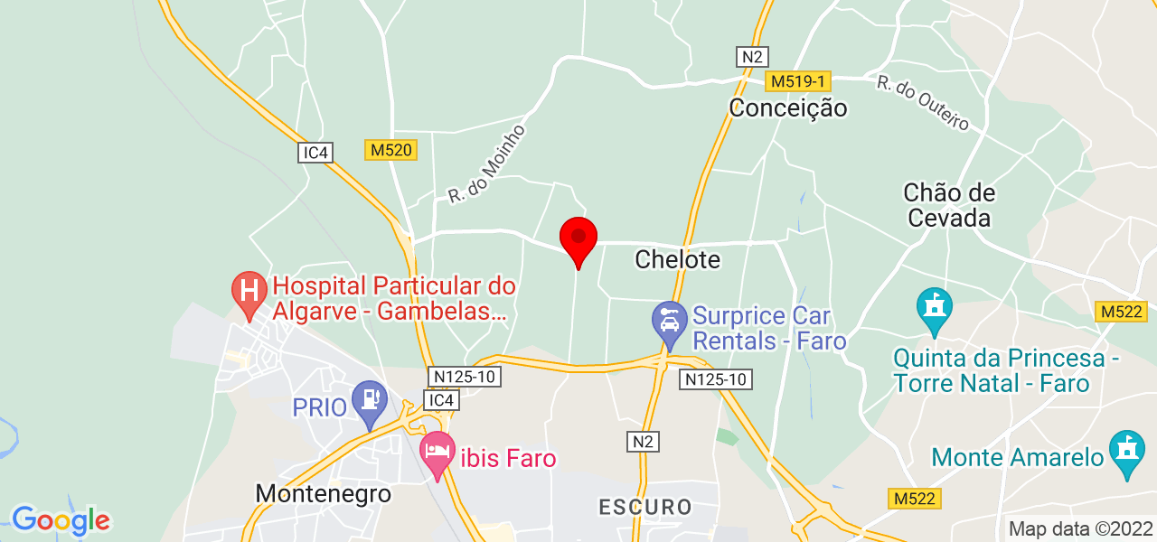 Aline Berberick - Faro - Faro - Mapa