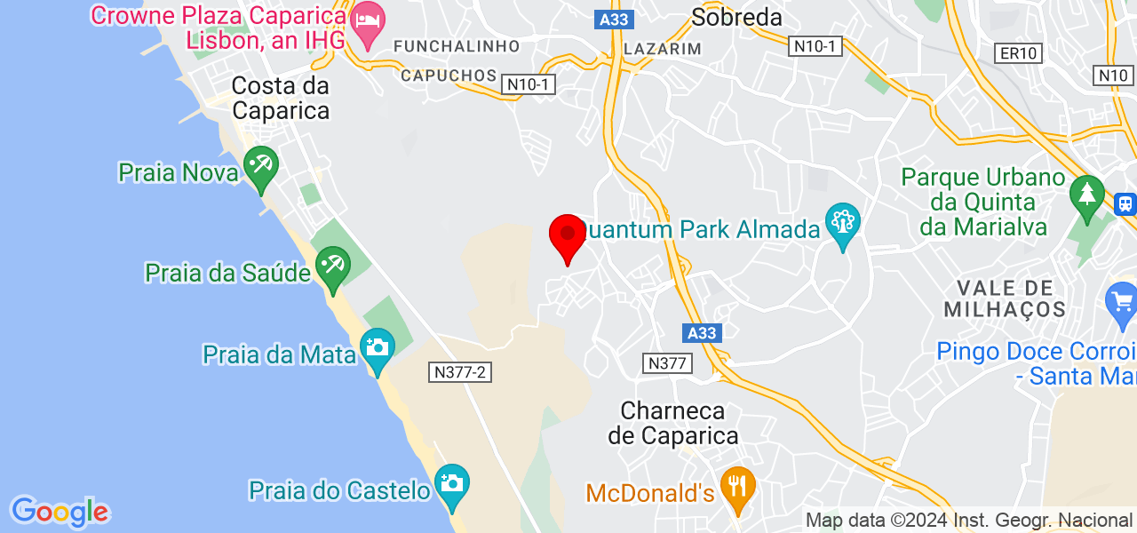 Edna Teixeira - Setúbal - Almada - Mapa