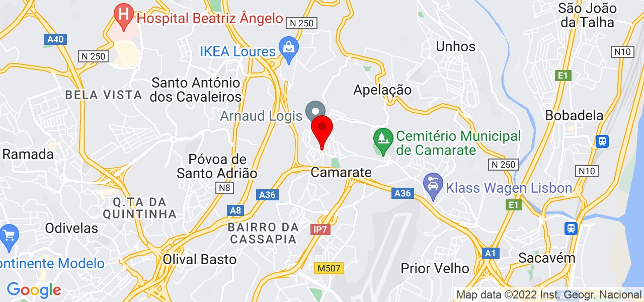 R&uacute;ben Menimo - Lisboa - Loures - Mapa