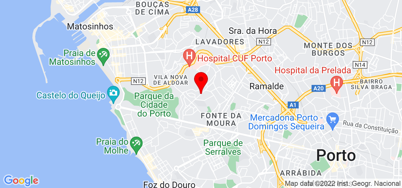 Clara de Souza - Porto - Porto - Mapa