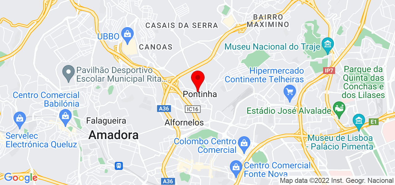 Virginia Paula - Lisboa - Odivelas - Mapa