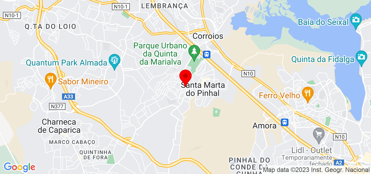 Ana Raimundo - Setúbal - Seixal - Mapa