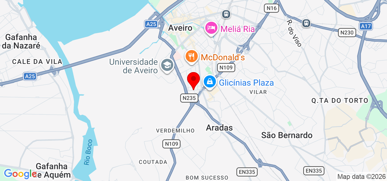 Denise Gomes - Aveiro - Aveiro - Map