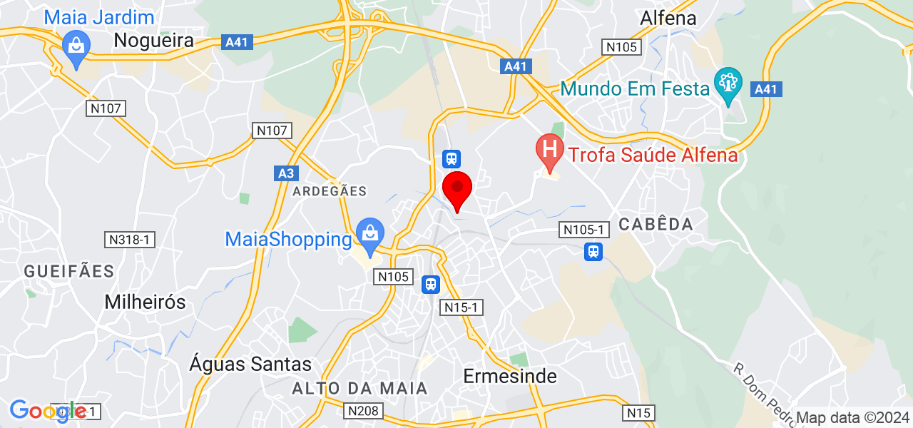 Beatriz Guerreiro - Porto - Valongo - Karte