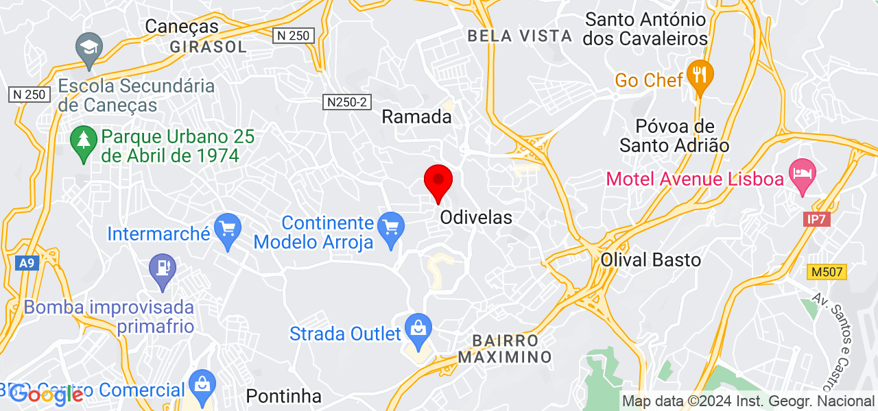 Jumara Almeida - Lisboa - Odivelas - Mapa