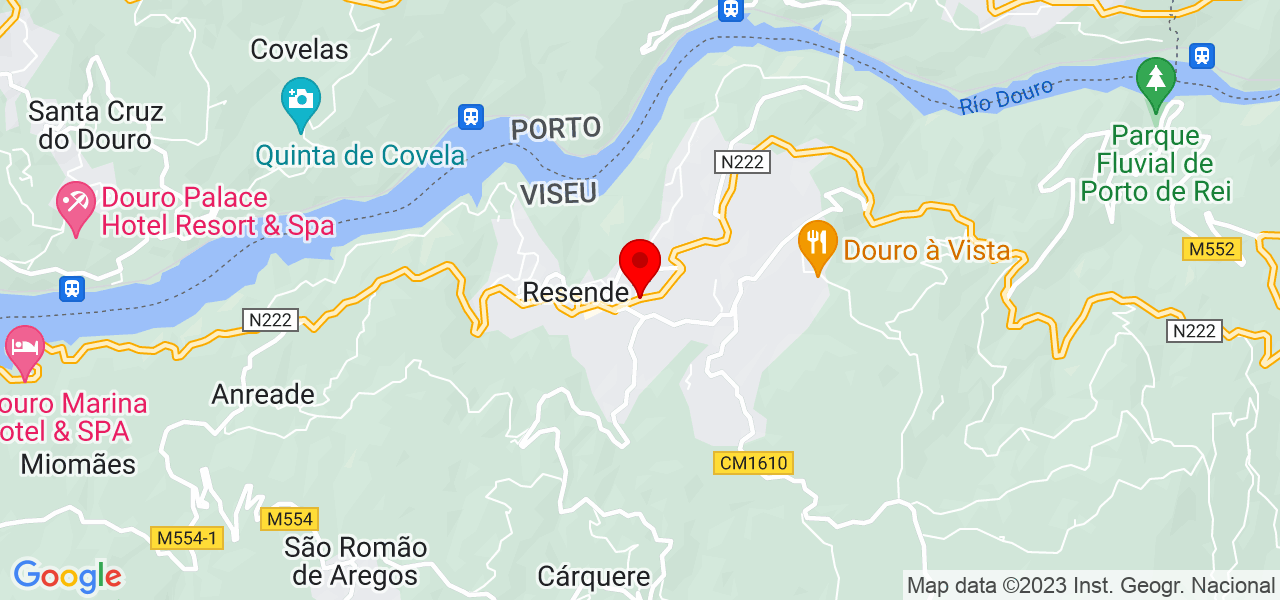 Cl&aacute;udia Isabel Monteiro Oliveira - Viseu - Resende - Mapa
