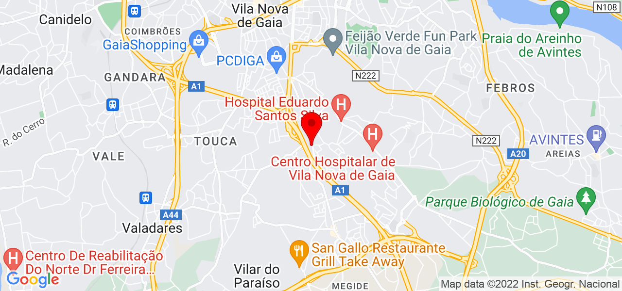 Rodrigo - Porto - Vila Nova de Gaia - Mapa