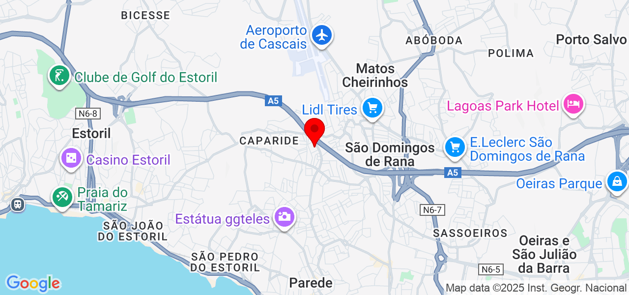 Silvas e jardins - Lisboa - Cascais - Carte