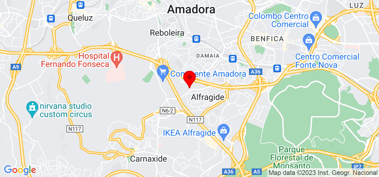 Auxiliar de crian&ccedil;a e limpeza - Lisboa - Amadora - Mapa