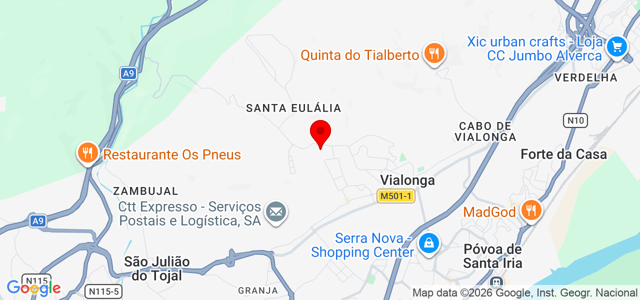 Veronica Kost - Lisboa - Vila Franca de Xira - Mapa