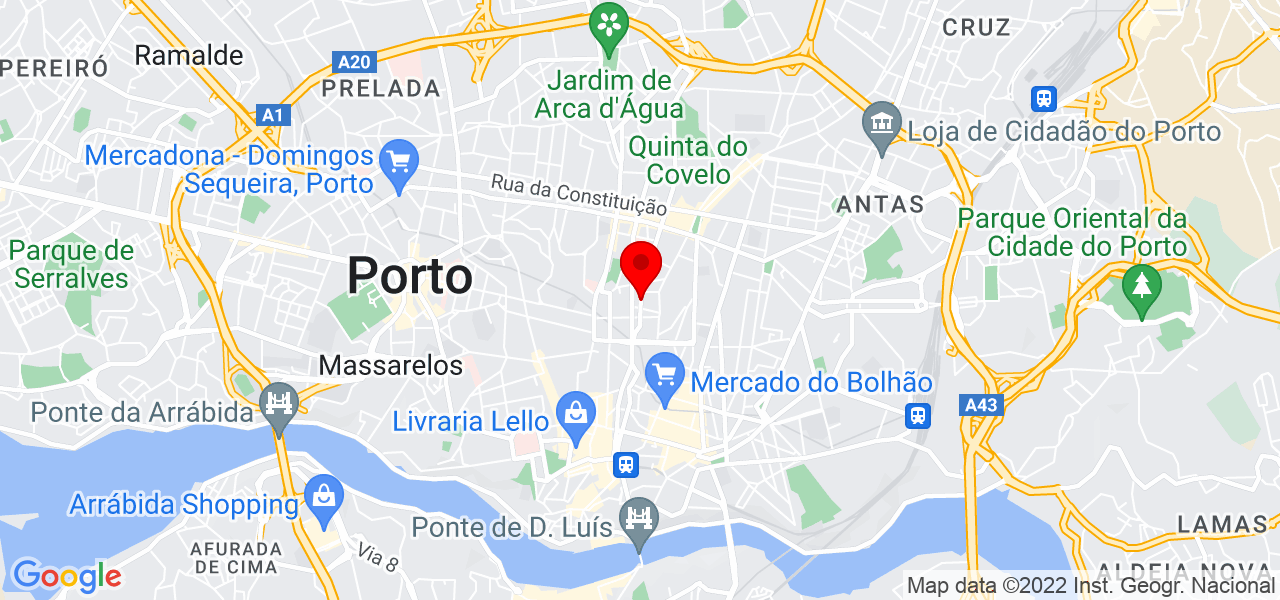 Danielvis blanco - Porto - Porto - Mapa