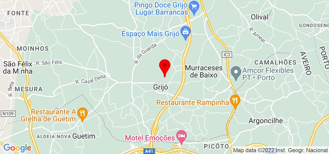 Liga&ccedil;&atilde;oM - Porto - Vila Nova de Gaia - Mapa