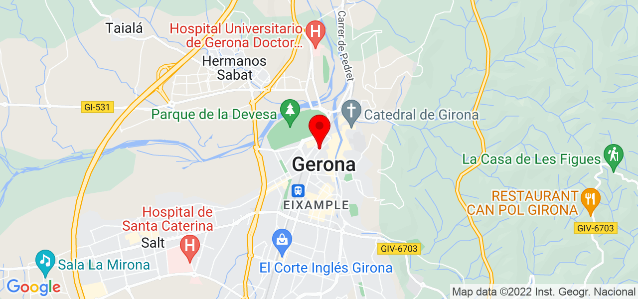 Bernat Tamudo - Cataluña - Girona - Mapa