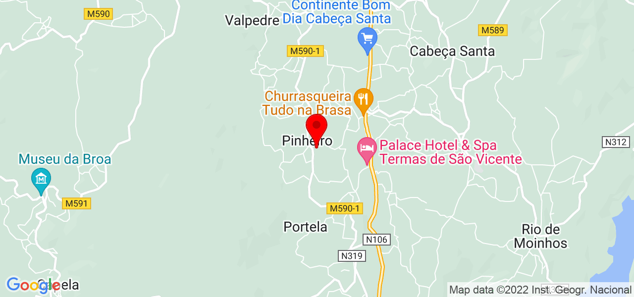 Jo&atilde;o Pacheco - Porto - Penafiel - Mapa