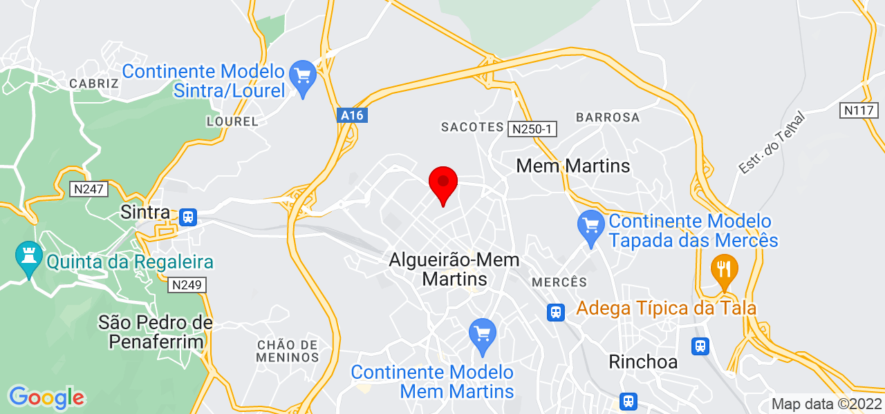 AMF lda - Lisboa - Sintra - Mapa