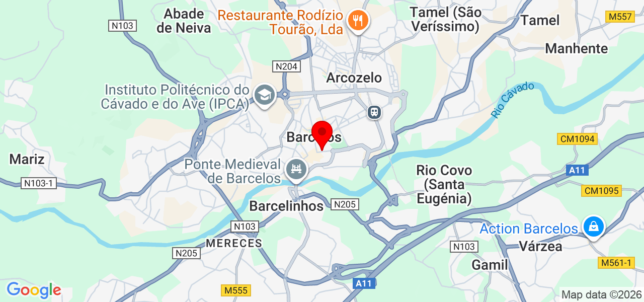 Costa e Fraga Construções - Braga - Barcelos - Mapa