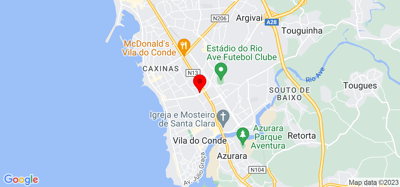 SA Osteopatia - Porto - Vila do Conde - Mapa