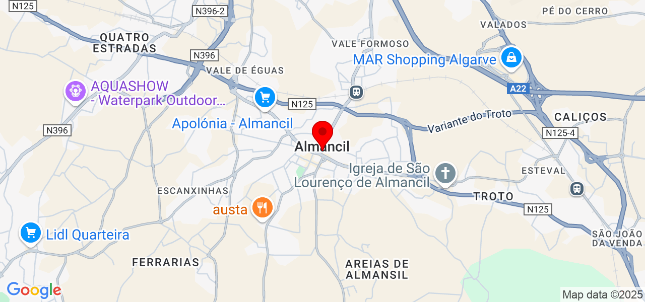 Andr&eacute; - Faro - Loulé - Mapa