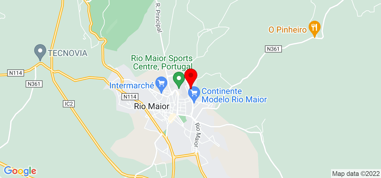 PW - Grupo Publiweb - Santarém - Rio Maior - Mapa
