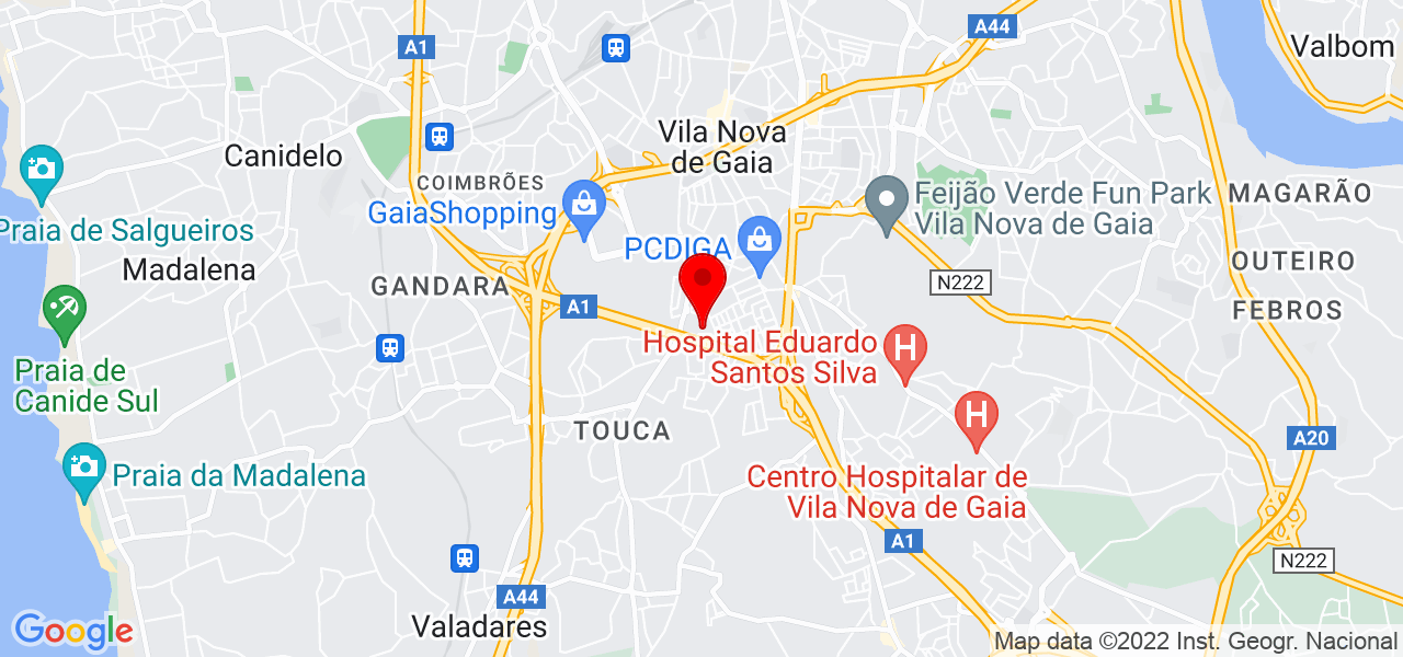Bruno Oliveira - Porto - Vila Nova de Gaia - Mapa