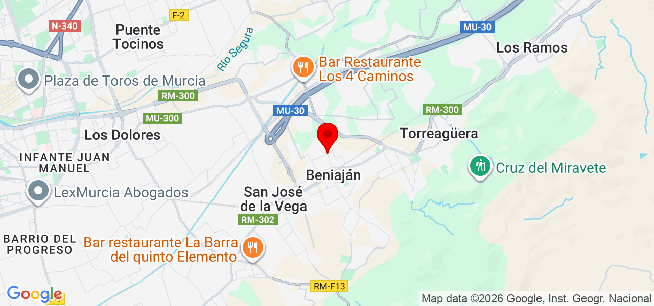 Manitas lau - Región de Murcia - Murcia - Mapa