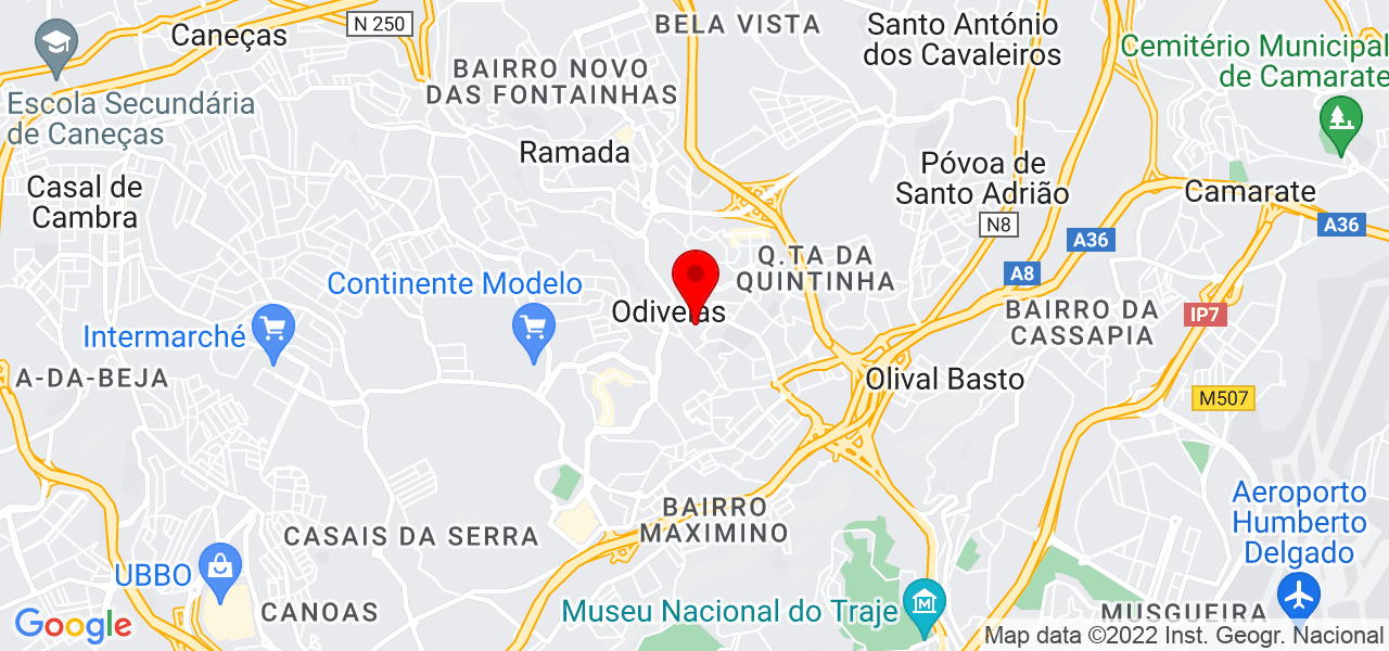Palpite Quotidiano Unipessoal Lda - Lisboa - Odivelas - Mapa