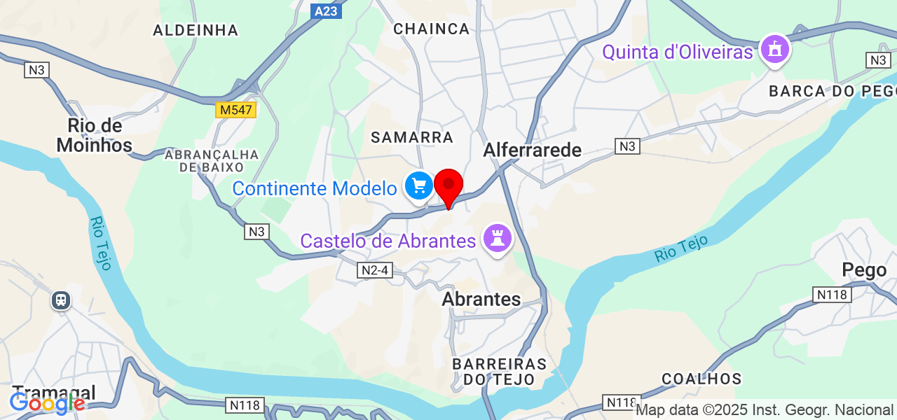 Atendimento ao p&uacute;blico - Santarém - Abrantes - Map