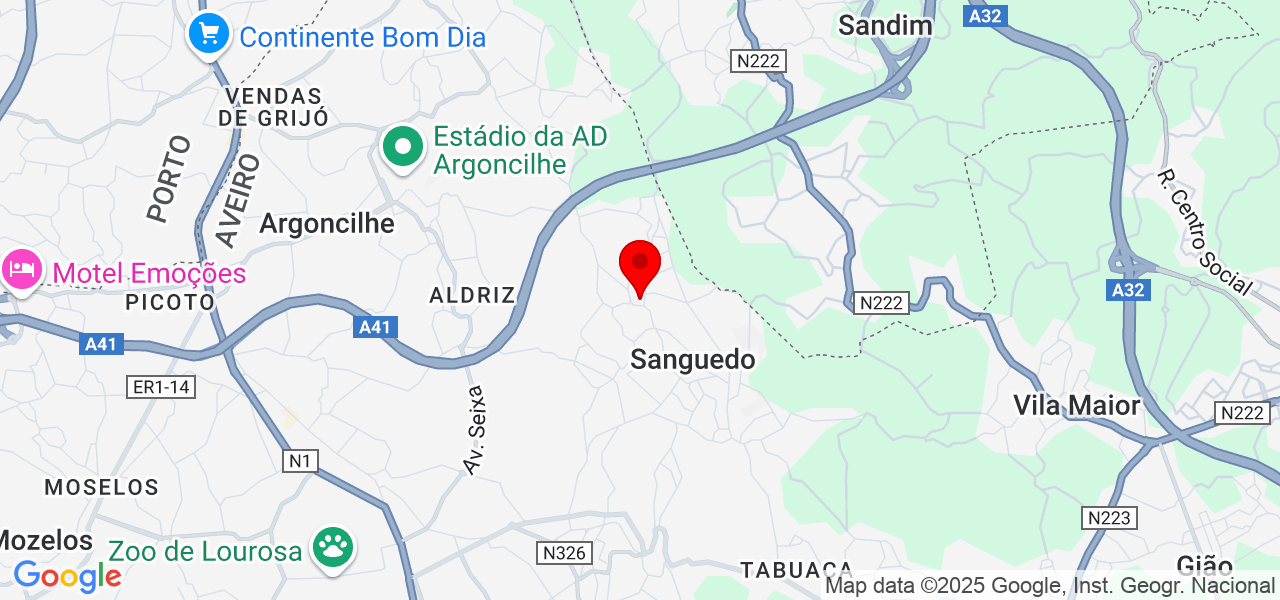 Inês Silva - Aveiro - Santa Maria da Feira - Mapa