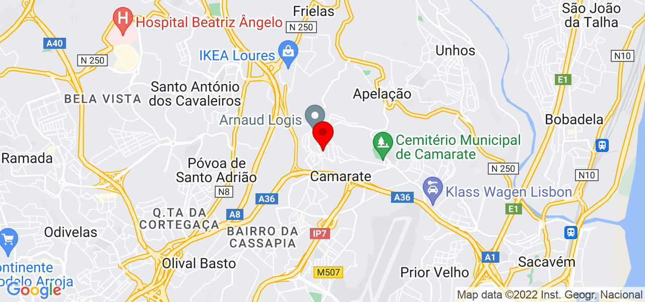 Captures MG - Lisboa - Loures - Mapa