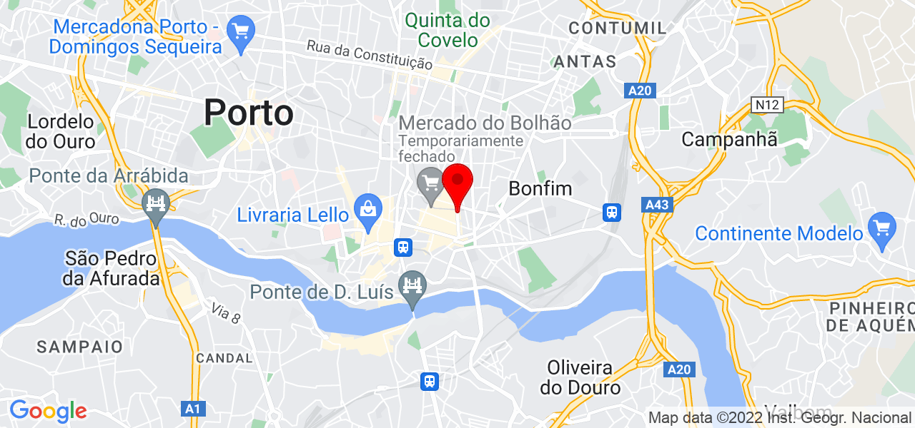 Amanda Mattos Lauria - Porto - Porto - Mapa