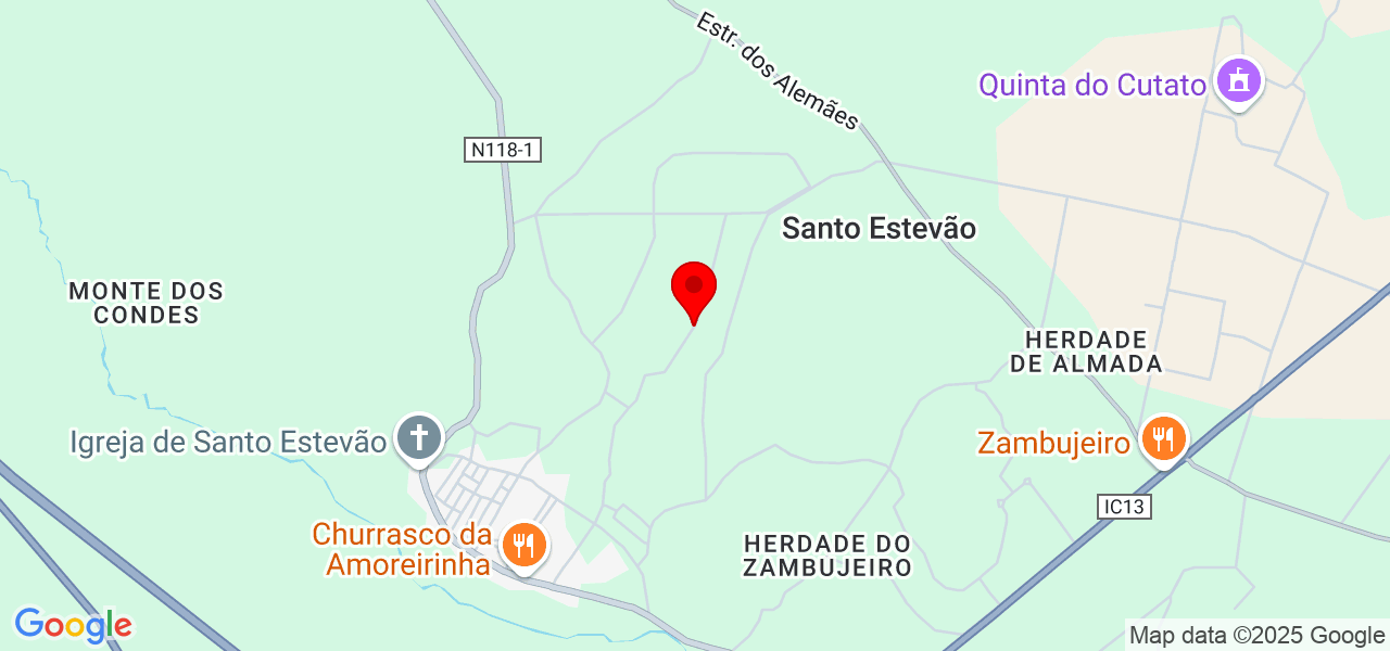 Gilciane - Santarém - Benavente - Mapa