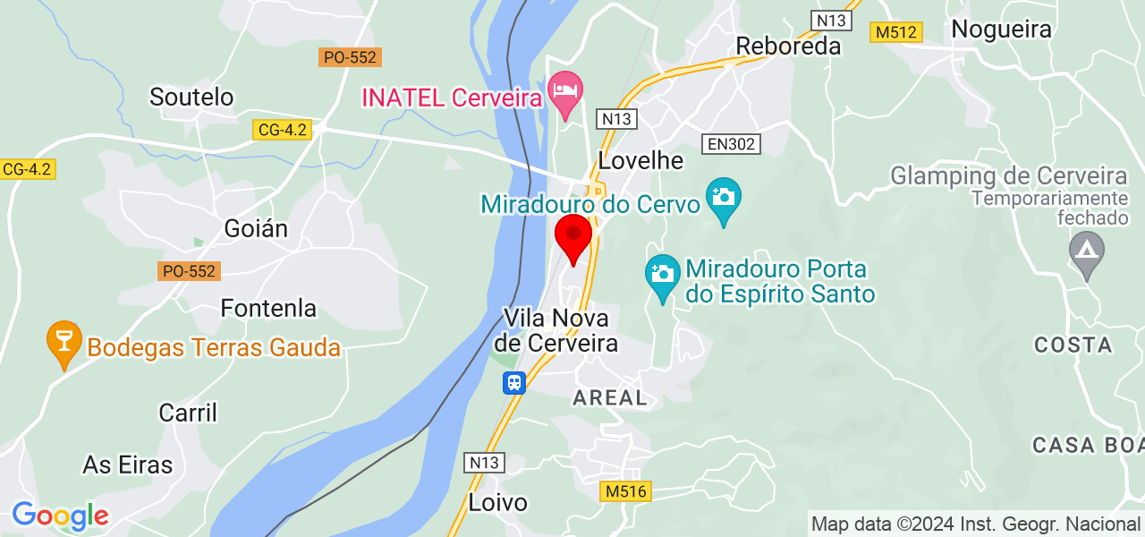 Ronaldo Dom&iacute;nguez - Viana do Castelo - Vila Nova de Cerveira - Mapa