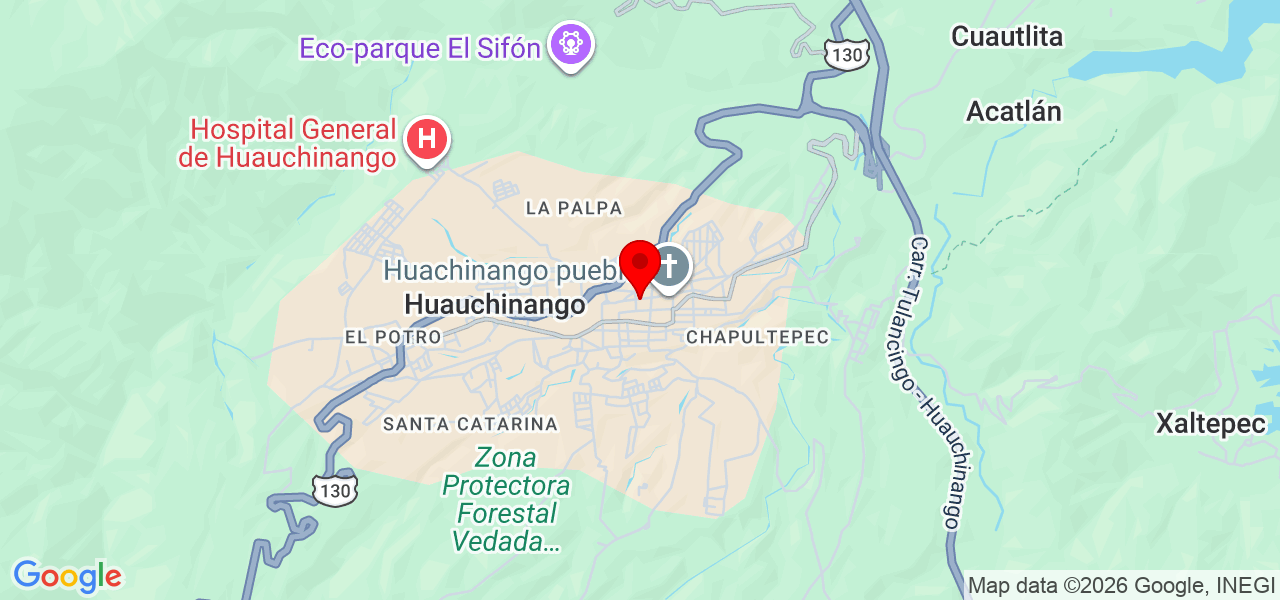 Trabajos técnicos independientes - Puebla - Huauchinango - Mapa