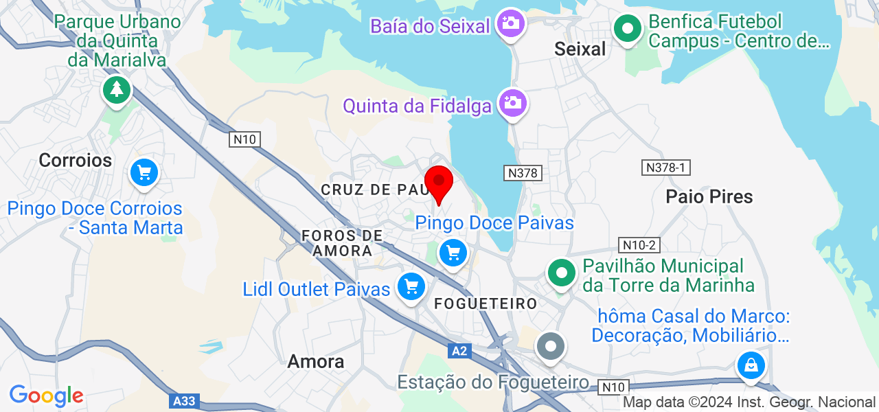 Jamile - Setúbal - Seixal - Mapa