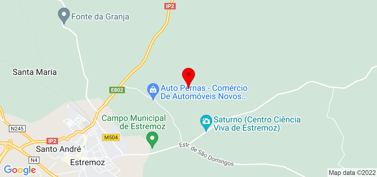 José António Moura Dias - Évora - Estremoz - Mapa