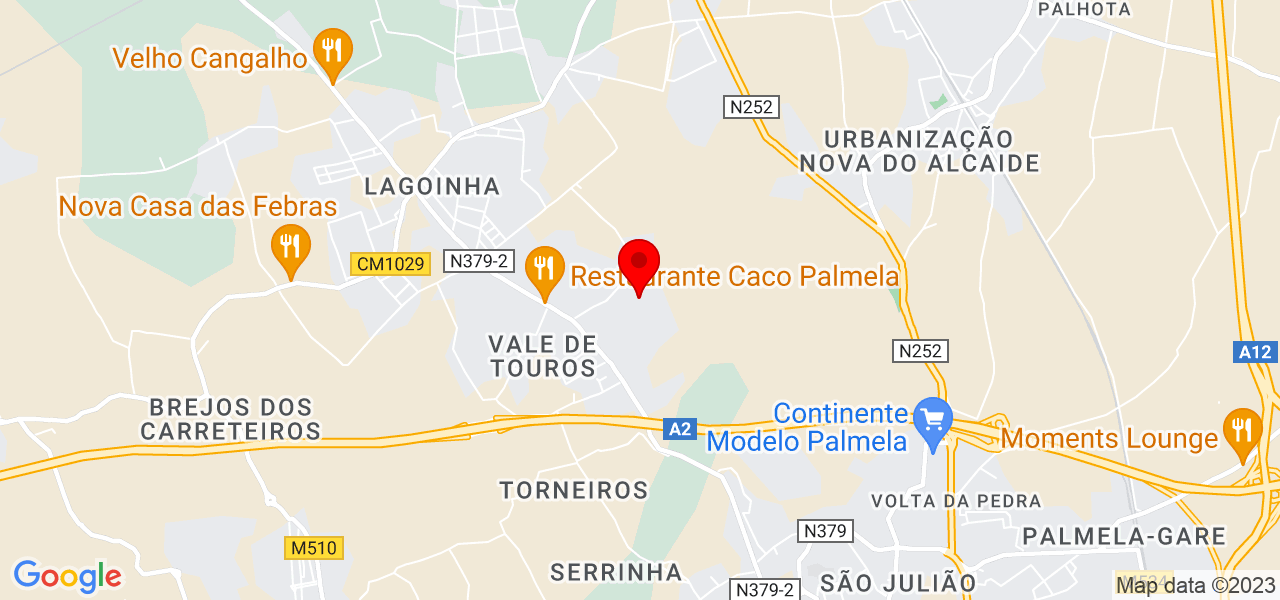 Lu&iacute;s - Setúbal - Palmela - Mapa