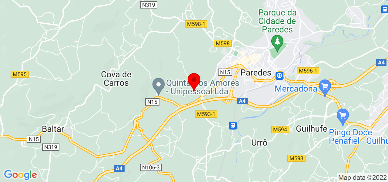 Capit&atilde;o Land - Porto - Paredes - Mapa