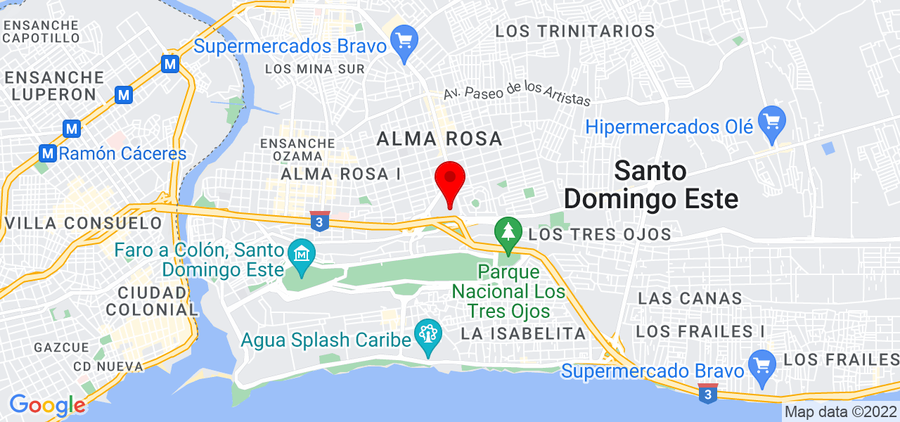 Bruno Vicente - Santo Domingo - Santo Domingo Este - Mapa