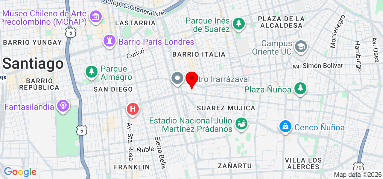 FotosDiego - Región Metropolitana de Santiago - Santiago - Map