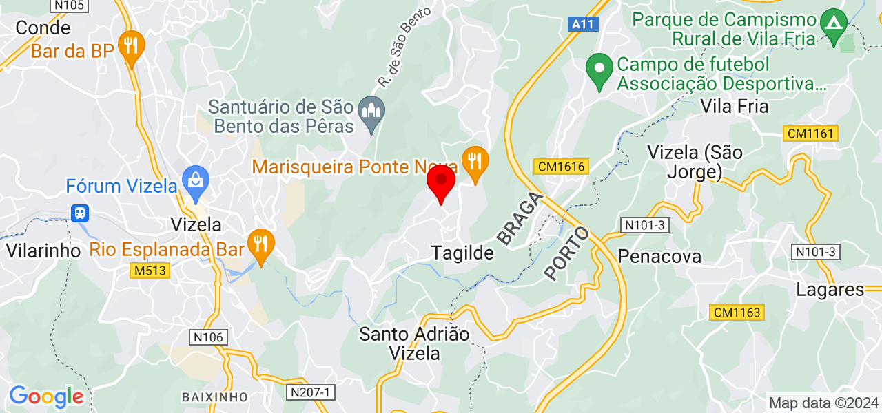 Rafaela Ribeiro - Braga - Vizela - Mapa