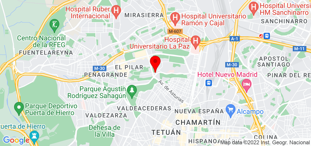 Fátima Ackerson - Comunidad de Madrid - Madrid - Mapa